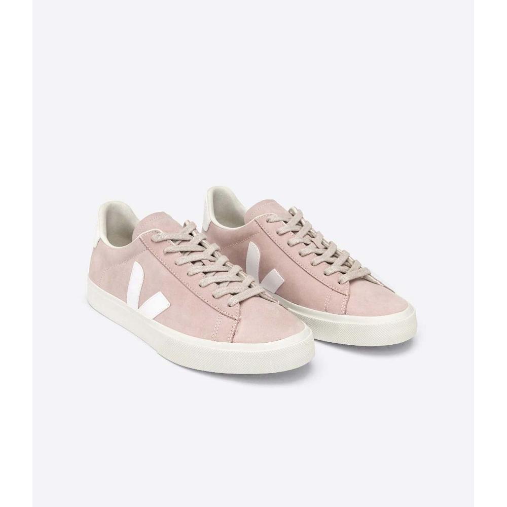 Veja CAMPO NUBUCK Low Tops Sneakers Damske Ruzove | SK 599SGL